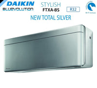 Climatizzatore Condizionatore Daikin Bluevolution Quadri Split Inverter serie STYLISH TOTAL SILVER FTXA-BS 12+12+12+12 con 4MXM80N R-32 Wi-Fi Integrato 12000+12000+12000+12000 colore GRIGIO Garanzia Italiana - Novità 2020