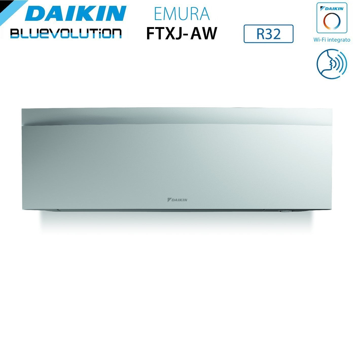 Climatizzatore Condizionatore Daikin Bluevolution Inverter serie EMURA WHITE III 18000 Btu FTXJ50AW R-32 Wi-Fi Integrato classe A++ - Garanzia Italiana  - Novità