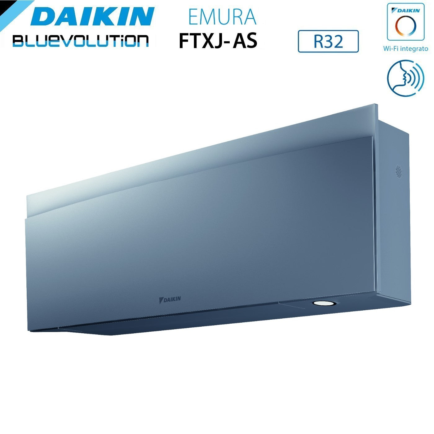 Climatizzatore Condizionatore Daikin Bluevolution Trial Split Inverter serie EMURA SILVER III 12+12+12 con 3MXM68N R-32 Wi-Fi Integrato 12000+12000+12000 Colore Argento - Garanzia Italiana