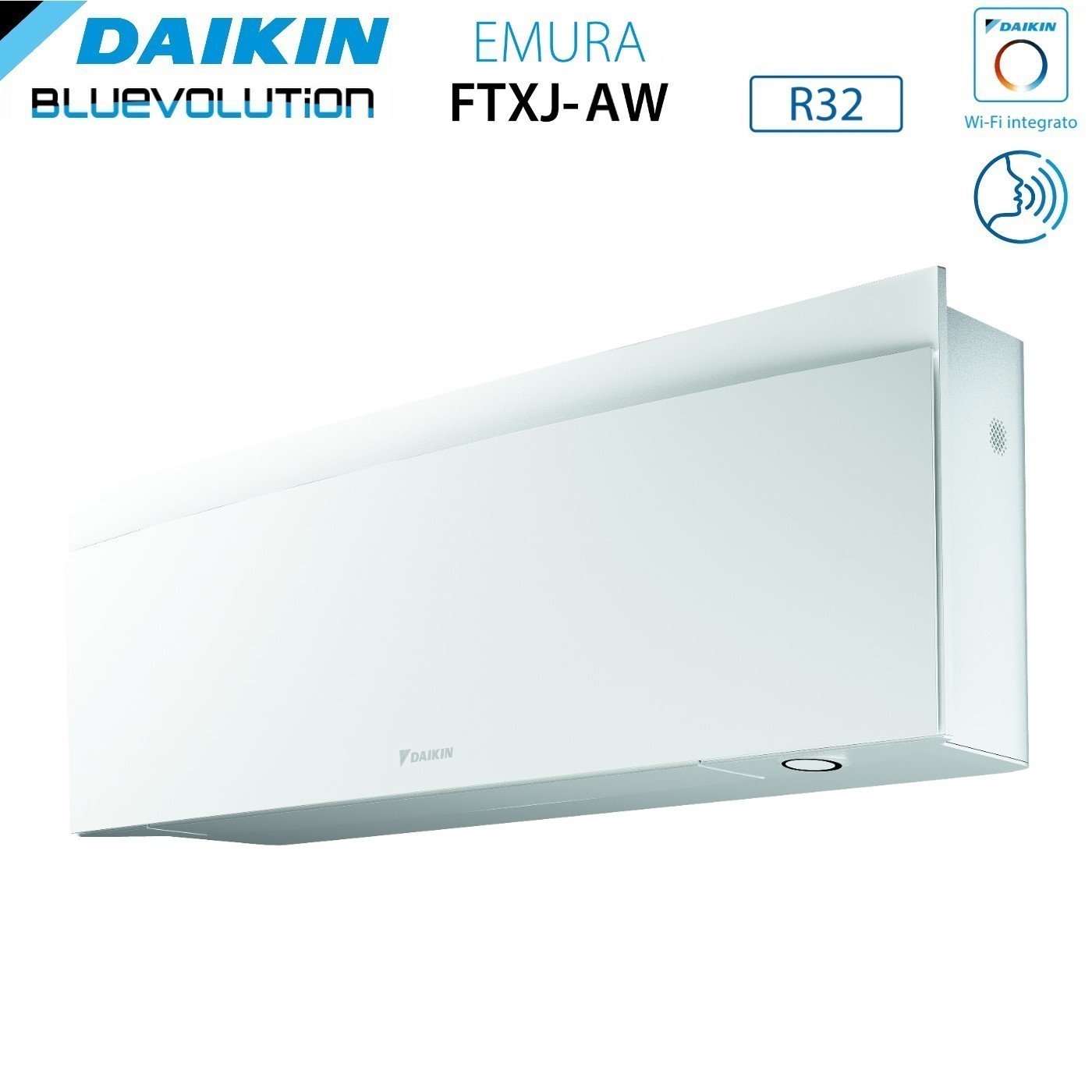 Climatizzatore Condizionatore Daikin Bluevolution Quadri Split Inverter serie EMURA WHITE III 12+12+12+12 con 4MXM80N R-32 Wi-Fi Integrato 12000+12000+12000+12000 Colore Bianco  - Garanzia Italiana