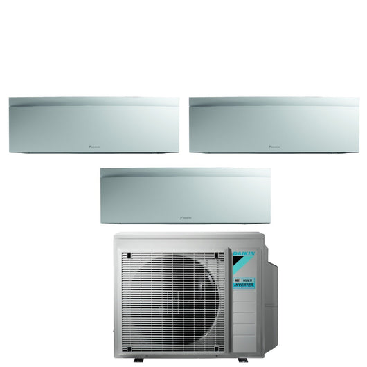 Climatizzatore Condizionatore Daikin Bluevolution Trial Split Inverter serie EMURA WHITE III 7+12+15 con 3MXM68N R-32 Wi-Fi Integrato 7000+12000+15000 Colore Bianco Opaco - Garanzia Italiana