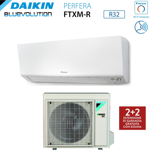 Climatizzatore Condizionatore Daikin Bluevolution Inverter serie PERFERA WALL 12000 BTU FTXM35R R-32 Wi-Fi Integrato Classe A+++ Garanzia Italiana - Novità