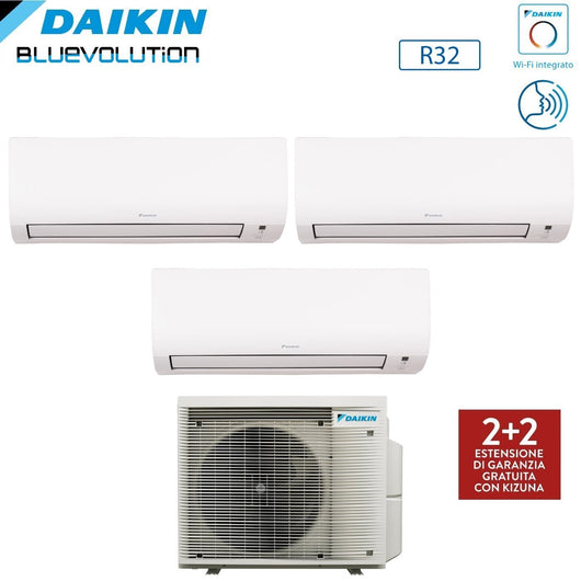 Climatizzatore Condizionatore Daikin Trial Split Inverter serie COMFORA 7+9+9 con 3MXM40A R-32 Wi-Fi Integrato 7000+9000+9000