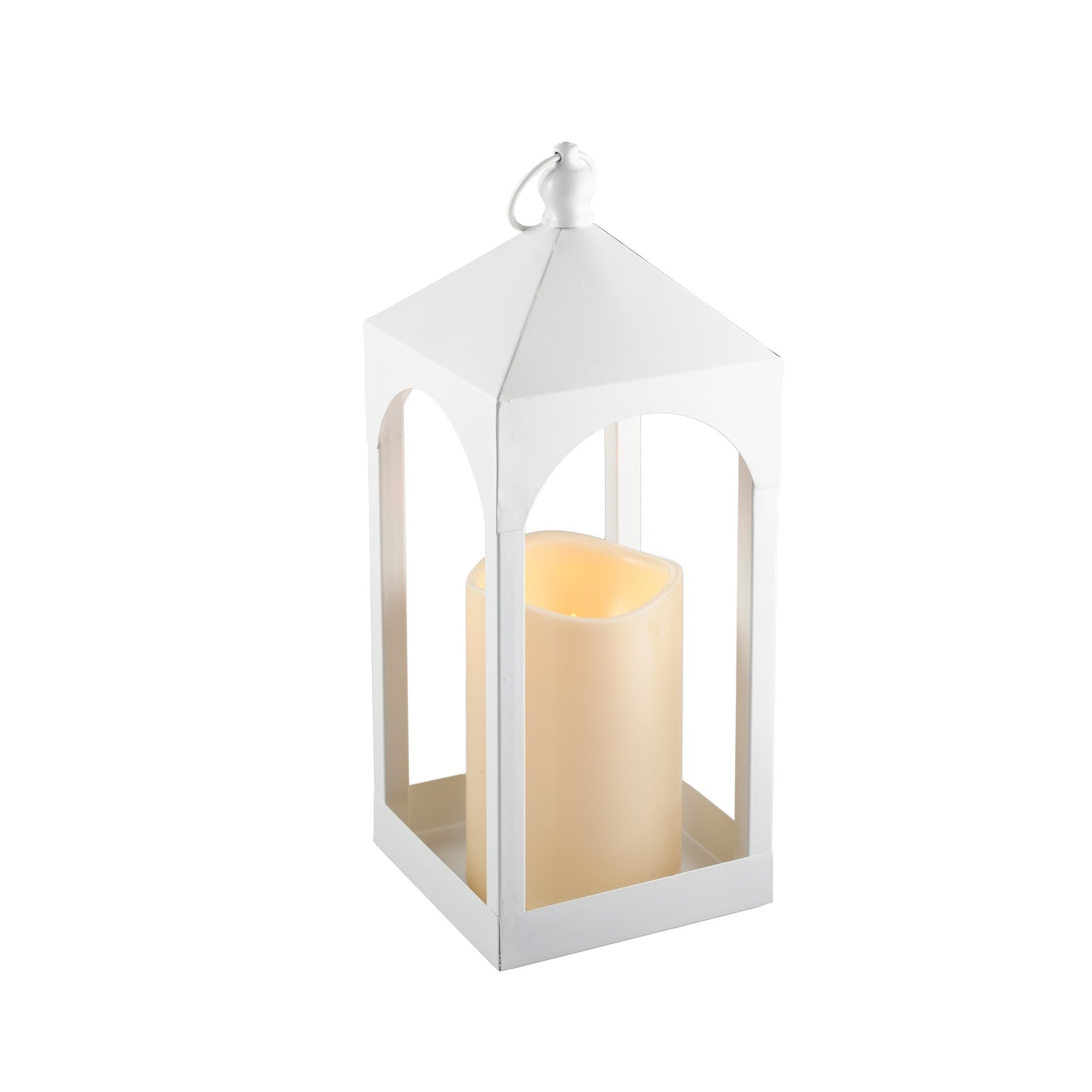 Lanterna Vienna con candela LED bianca 40,5 cm.