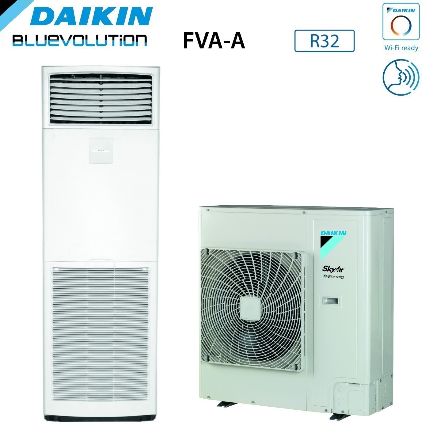 Climatizzatore Condizionatore Daikin Bluevolution a Colonna 48000 Btu FVA140A + RZASG140MV1 Monofase R-32 Wi-Fi Optional