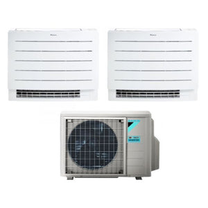 Climatizzatore Condizionatore Daikin a Pavimento Dual Split serie PERFERA FVXM-A 12+12 con 2MXM50A R-32 Wi-Fi Integrato 12000+12000 Con Telecomando ad Infrarossi Incluso Garanzia Italiana