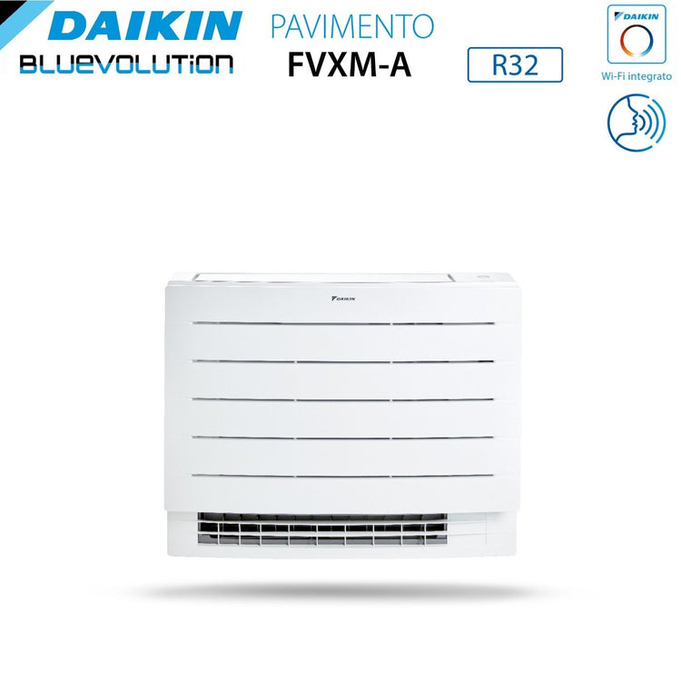 Climatizzatore Condizionatore Daikin a Pavimento Dual Split serie PERFERA FVXM-A 12+12 con 2MXM50A R-32 Wi-Fi Integrato 12000+12000 Con Telecomando ad Infrarossi Incluso Garanzia Italiana