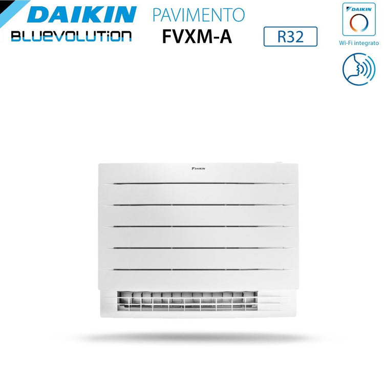 Climatizzatore Condizionatore Daikin a Pavimento Dual Split serie PERFERA FVXM-A 12+12 con 2MXM50A R-32 Wi-Fi Integrato 12000+12000 Con Telecomando ad Infrarossi Incluso Garanzia Italiana