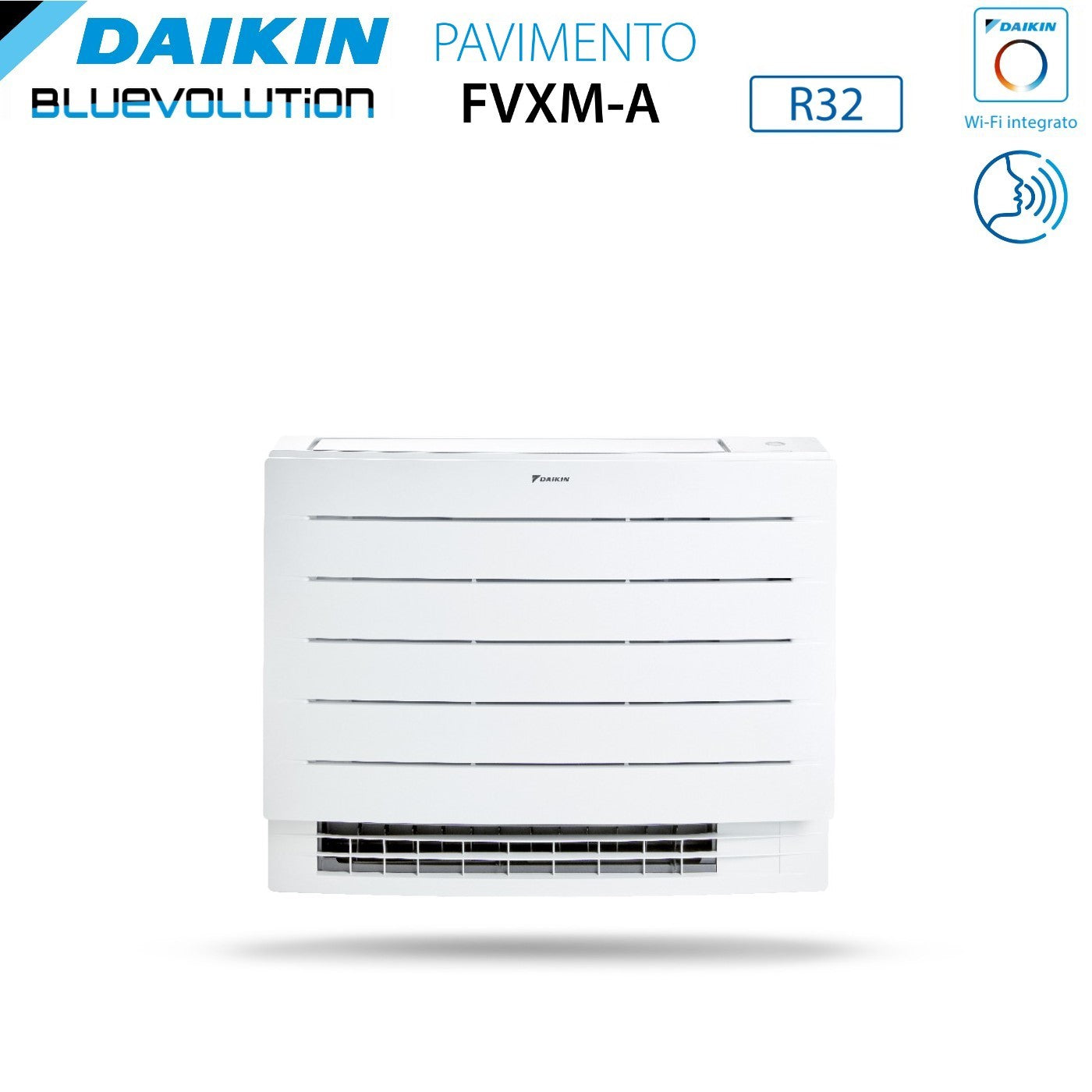 Climatizzatore Condizionatore Daikin a Pavimento Dual Split serie PERFERA FVXM-A 7+7 con 2MXM40A R-32 Wi-Fi Integrato 7000+7000 Con Telecomando ad Infrarossi Incluso Garanzia Italiana