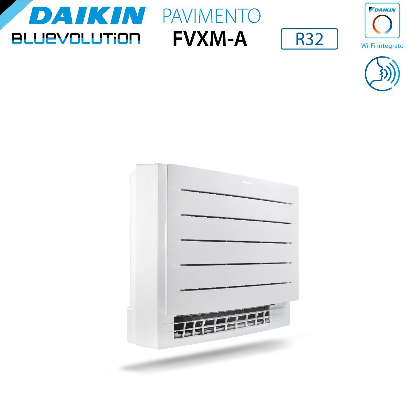 Climatizzatore Condizionatore Daikin a Pavimento Dual Split serie PERFERA FVXM-A 7+7 con 2MXM40A R-32 Wi-Fi Integrato 7000+7000 Con Telecomando ad Infrarossi Incluso Garanzia Italiana