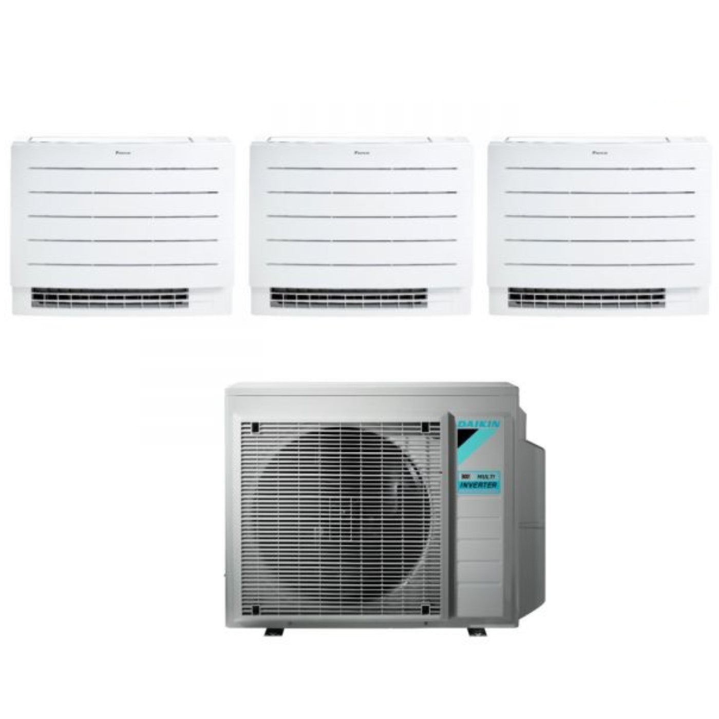 Climatizzatore Condizionatore Daikin a Pavimento Trial Split serie PERFERA FVXM-A 9+9+12 con 3MXM52N R-32 Wi-Fi Integrato 9000+9000+12000 Con Telecomando ad Infrarossi Incluso Garanzia Italiana - Novità