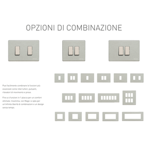 Pulsante serie civile faeg 10 ampere bianco