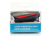 Fanale Bici Anteriore Con Clacson Luci Led Ricaricabile Con USB 1200mAh 3 Modalita Impermeabile