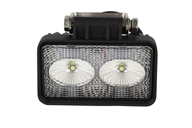 Fanale Rettangolare Luci Diurne A Led DRL Work Light Faro Da Lavoro 12V 24V 20W (2X10W) Cree IP67 Bianco