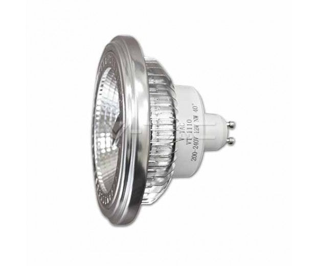 Faretto LED Lampadina COB AR111 12W GU10 40° 4000K 