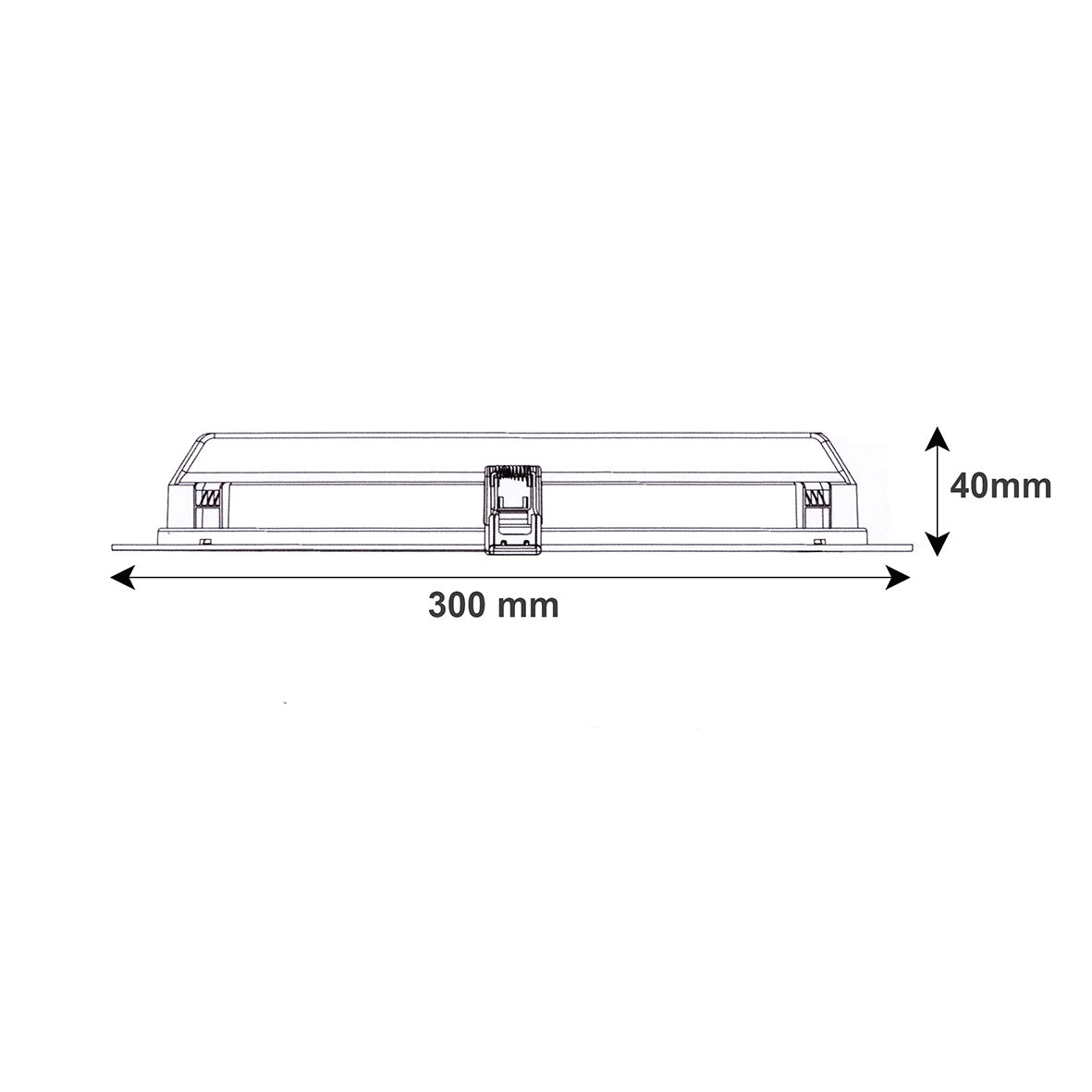 Faretto LED a Incasso 35W 220V Diametro 300mm Luce Switch CCT 3000K-4200K-6400K