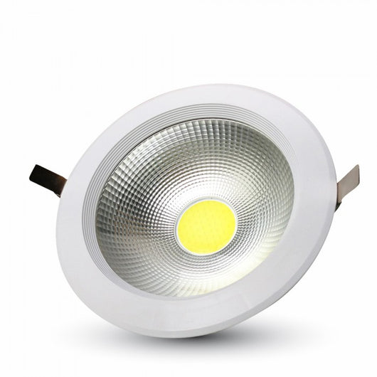 Faretto LED da Incasso Rotondo LED COB 40W 120LM/W A++ Colore Bianco 6400K