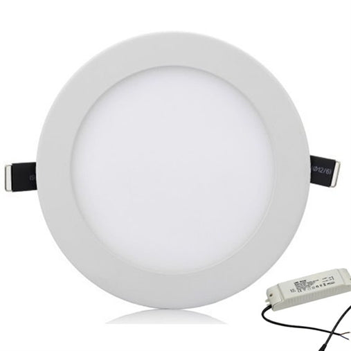 Faretto LED da incasso 24W Rotondo Luce Naturale 4000k slim diametro  29cm faretto led incasso bianco F56-24W