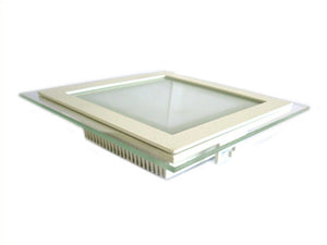 Faretto Led Da Incasso Quadrato 18W Bianco Caldo Con Vetro Moderno Design Illuminazione Bagno Soggiorno SKU-4746