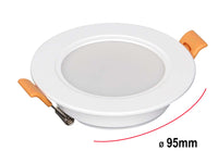 Faretto Led Da Incasso Rotondo 5W 500LM Freddo 6000K Diametro 95mm Foro 75-90mm