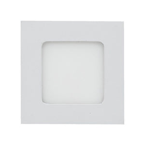 Faretto Pannello LED 4W 3000k Luce Calda Foro 65 mm Slim Quadrato Incasso Molla Watt