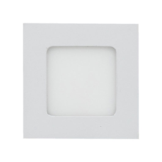 Faretto Pannello LED 4W 3000k Luce Calda Foro 65 mm Slim Quadrato Incasso Molla Watt