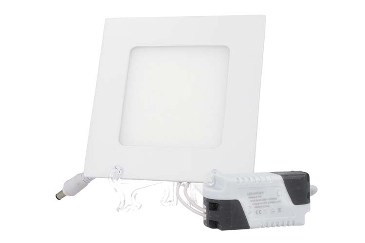 Faretto Pannello Led Da Incasso Quadrato 6W Bianco Neutro 120x120mm SKU-4864