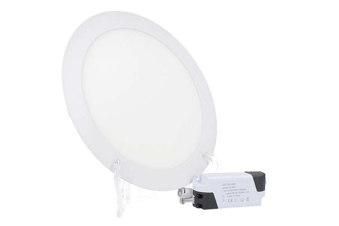 Faretto Pannello Led Da Incasso Rotondo 18W Bianco Caldo Diametro 225mm SKU-7864