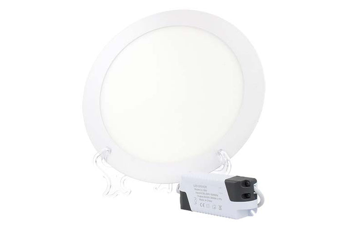 Faretto Pannello Led Da Incasso Rotondo 18W Bianco Caldo Diametro 225mm SKU-7864