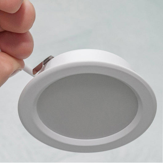 Faretto slim LED 3W bianco incasso 60mm diffusore opaco basso consumo luce moderna cappa cucina mensole mobili IP20 230V 3000K