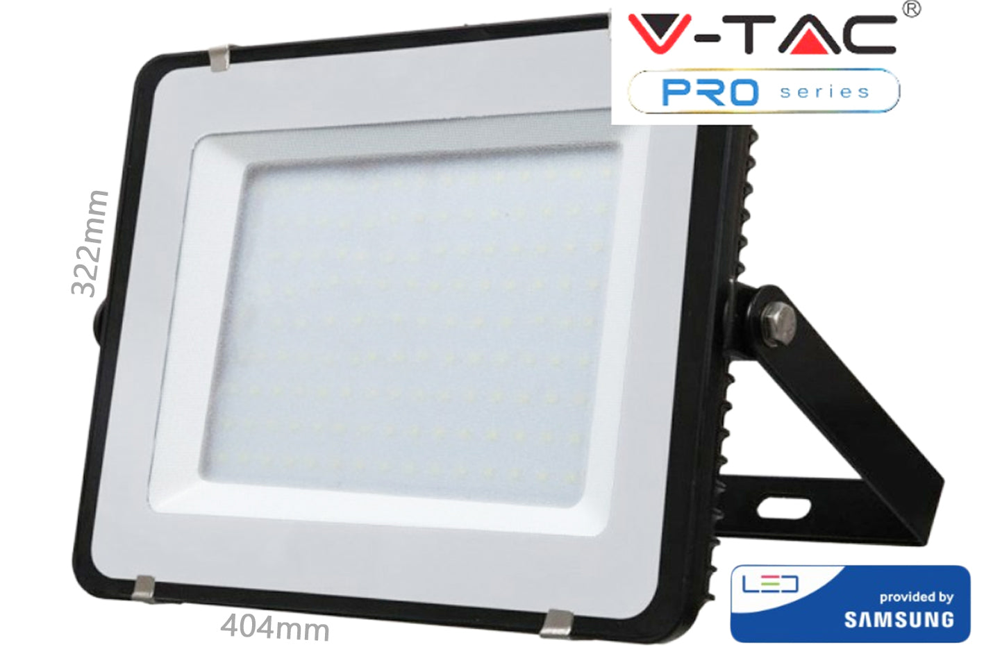 Faro Led Flood Light 150W IP65 Bianco Freddo 6400K Super Slim 52mm Carcassa Nera Samsung Garanzia 5 Ann SKU-477