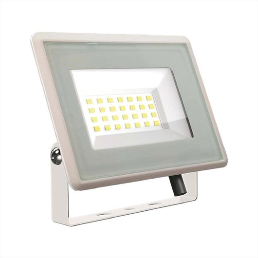 Faro Led Flood Light 20W 1650lm IP65 Slim 120x105x27mm Carcassa Bianca Luce 4000K SKU-6741