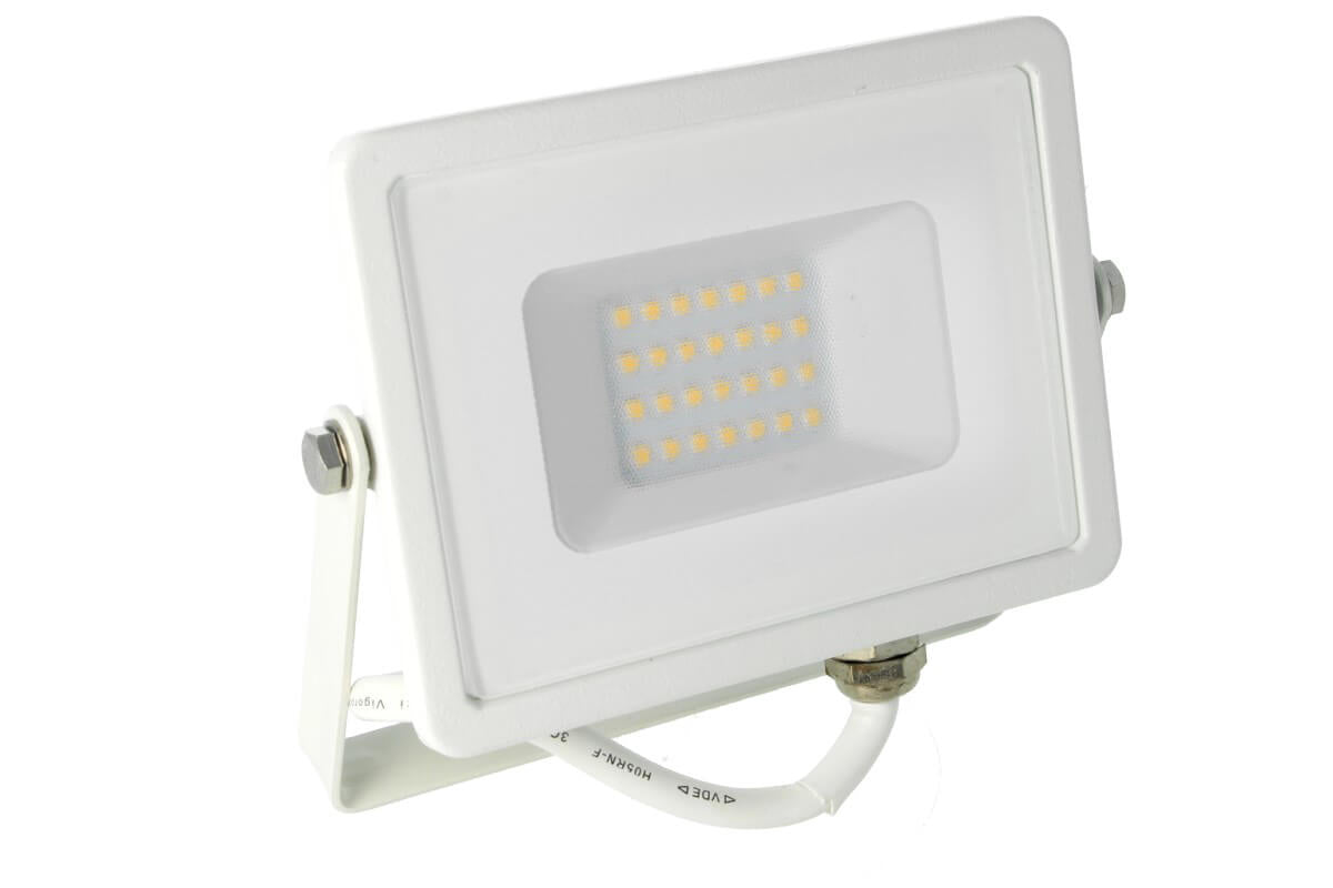 Faro Led Flood Light 20W IP65 Bianco Freddo 6400K Super Slim Chip Samsung Garanzia 5 Anni SKU-444