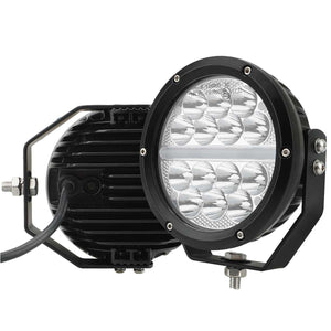 Faro Led Fuoristrada Rotondo 6'' 70W 7000LM + DRL Bianco 10W 12V 24V IP67 6000K Omologato E-Mark