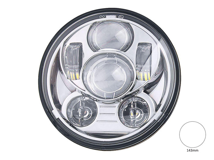 Faro Led Rotondo 5,75 Pollici 40W Headlight Per Moto Harley Davidson