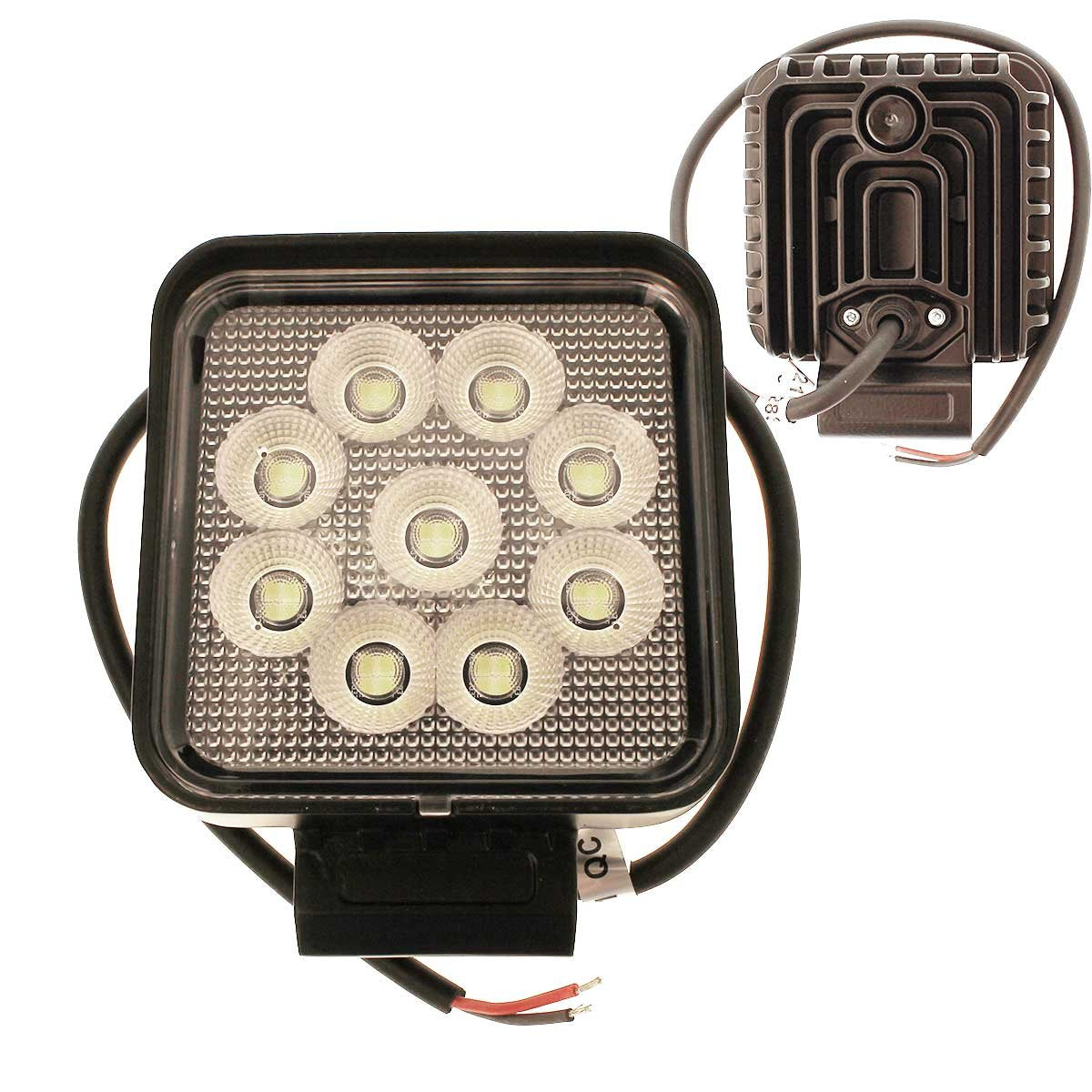 Faro Led da Lavoro Led Work Light Lampada Supplementare Quadrato 4'' 36W 3600LM 12V 24V IP67 6000K