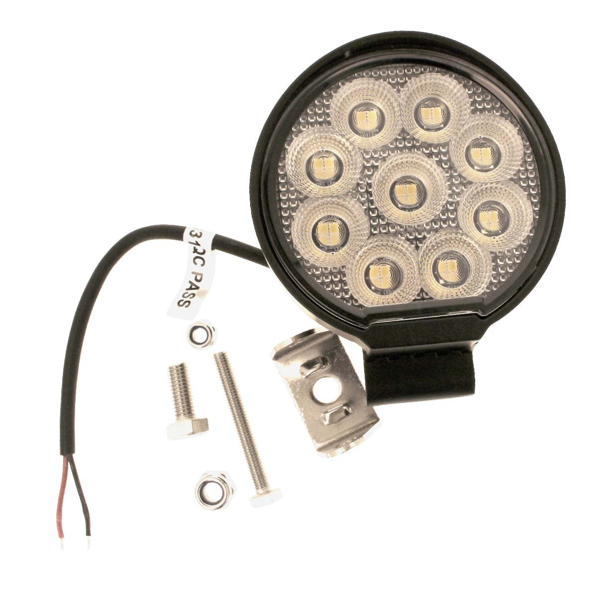 Faro Led da Lavoro Led Work Light Lampada Supplementare Rotondo 3,6'' 36W 3600LM 12V 24V IP67 6000K