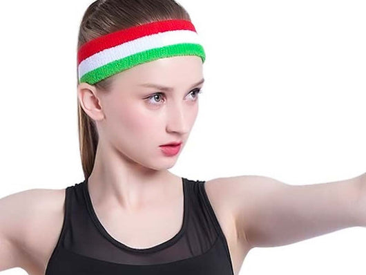 Fascia Sportiva Capelli Tricolore per Uomo e Donna