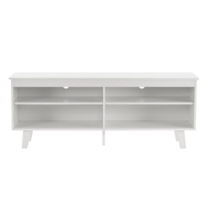 Mobile TV Stenløse Armadio Basso 58 x 150 x 38 cm Bianco [en.casa]