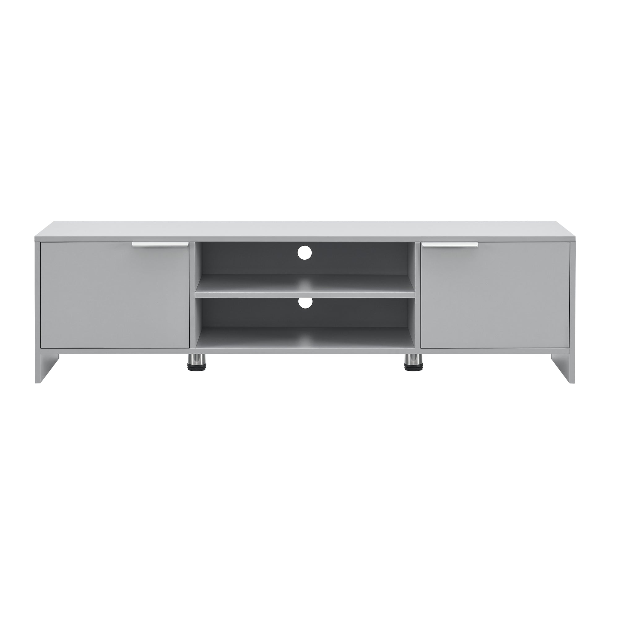 Mobile TV Stevns Armadio Basso 40 x 145 x 38 cm Grigio chiaro [en.casa]