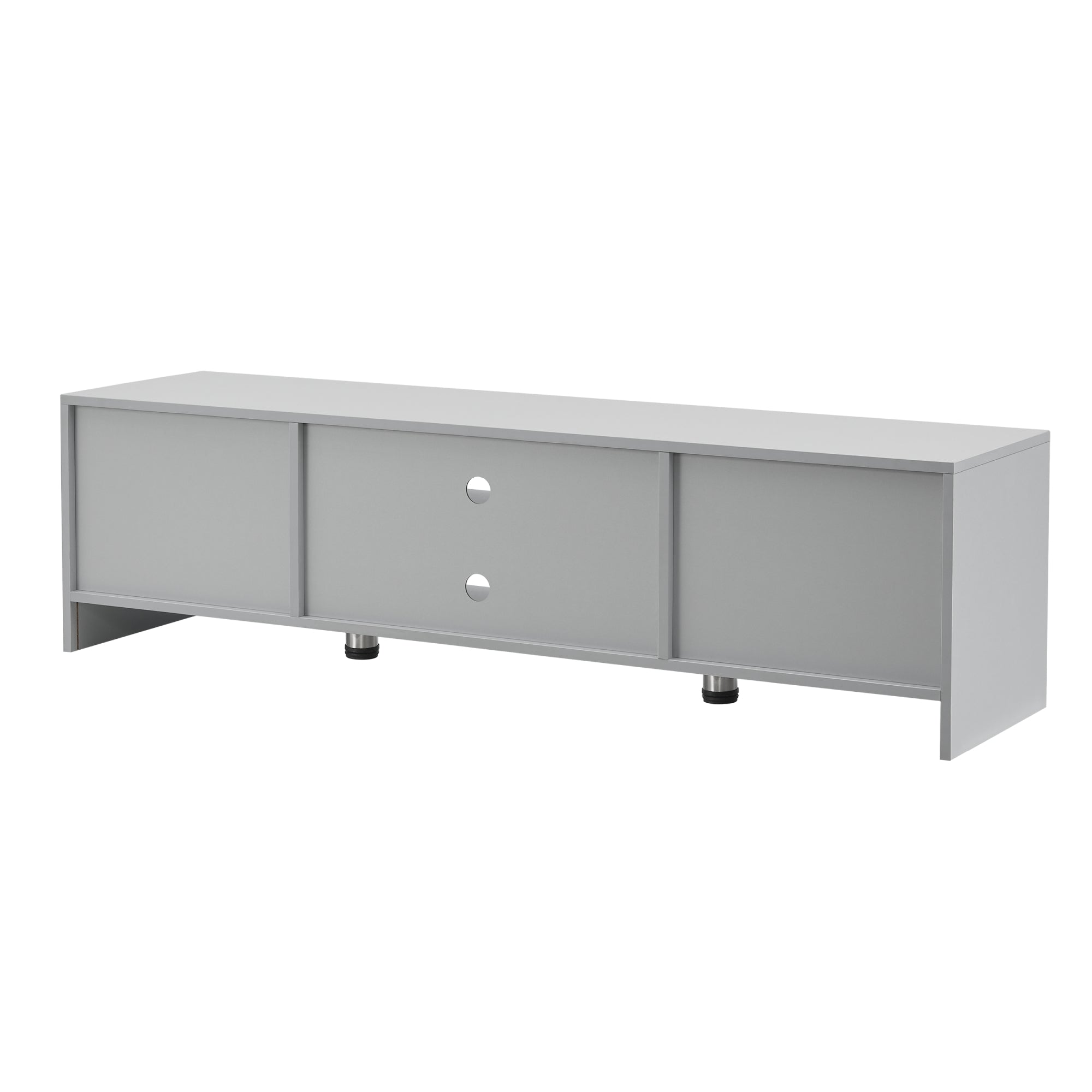 Mobile TV Stevns Armadio Basso 40 x 145 x 38 cm Grigio chiaro [en.casa]