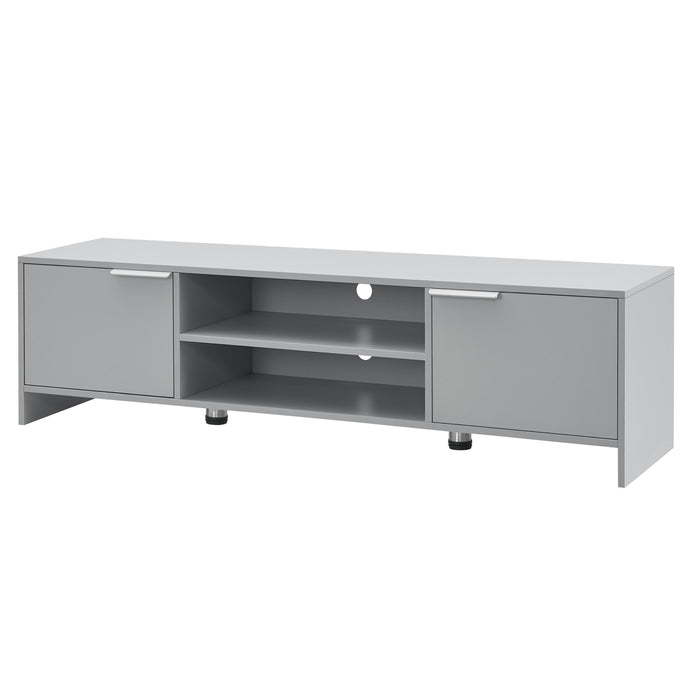 Mobile TV Stevns Armadio Basso 40 x 145 x 38 cm Grigio chiaro [en.casa]