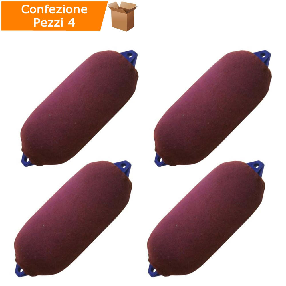 Copriparabordi rosso bordeaux f1 o g4 materiale acrilico elasticizzato pezzi 4