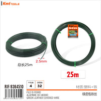 Filo di Ferro Rivestito in PVC Flessibile Modellabile Pieghevole Filo di Alluminio Spessore 2.5mm x 25m Verde