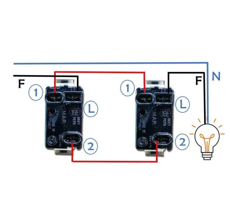 Deviatore serie civile faeg 10 ampere bianco