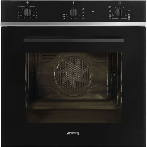 Forno smeg sf64m3tb termoventilato da incasso 8 funzioni classe a capacitÃ  70 lt colore nero estetica selezione