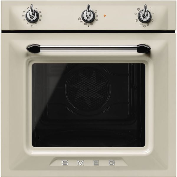 Forno smeg termoventilato ad incasso colore panna classe energetica a estetica victoria  sf6905p1