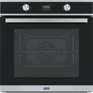 Franke forno elettrico multifunzione pirolitico ad incasso 60 cm inox satinato/cristallo nero classe energetica a+ fsm 97 p xs smart 116.0606.096