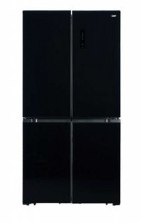 Frigo grf ca91831bg vetro nero 4 porte americano classe classe energetica e inverter total no-frost 564 litri