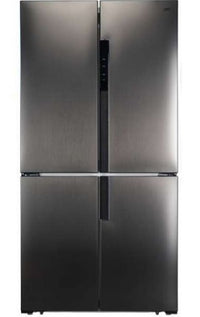 Frigo grf ca91831bx black inox nero 4 porte americano classe classe energetica e inverter total no-frost 564 litri